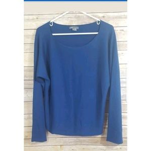 Vince Long-sleeve Blue Tunic Sweater